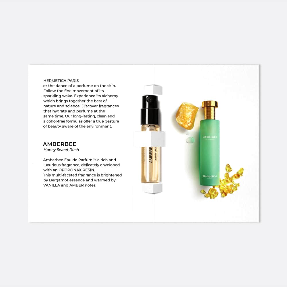 Hermetica Paris | Amberbee - Eau de Parfum Sample 1.5ml - Card